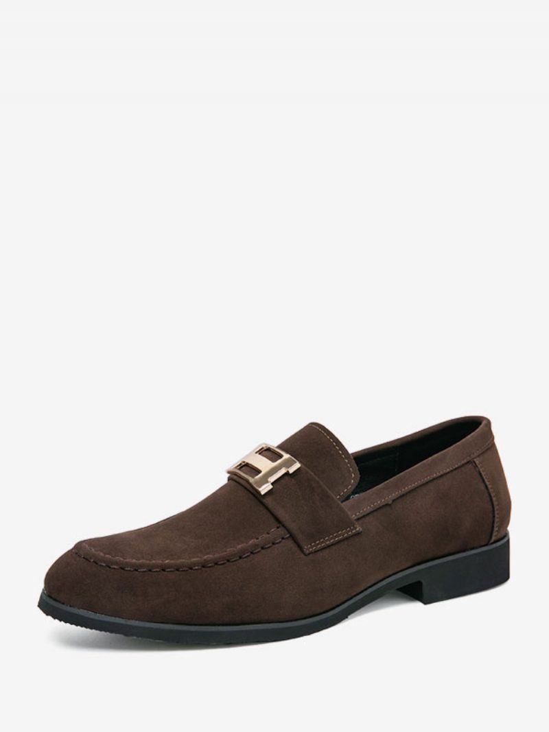 Herren-loafer-schuhe Aus Pu-leder Mit Monk-riemen Slip-on-schuhe Für Abschlussball Und Party