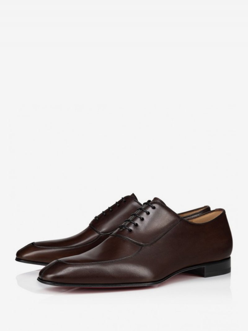 Herren-loafer-schuhe Mit Runder Spitze Pu-leder Oxford-schuhe Für Hochzeit Und Abschlussball