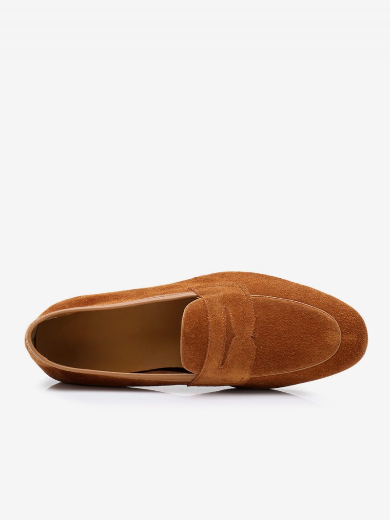 Herren-loafer-slipper Aus Rindsleder Für Den Abschlussball Und Hochzeit - Kaffeebraun