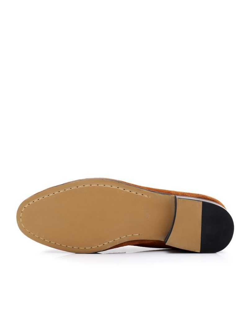 Herren-loafer-slipper Aus Rindsleder Für Den Abschlussball Und Hochzeit - Kaffeebraun