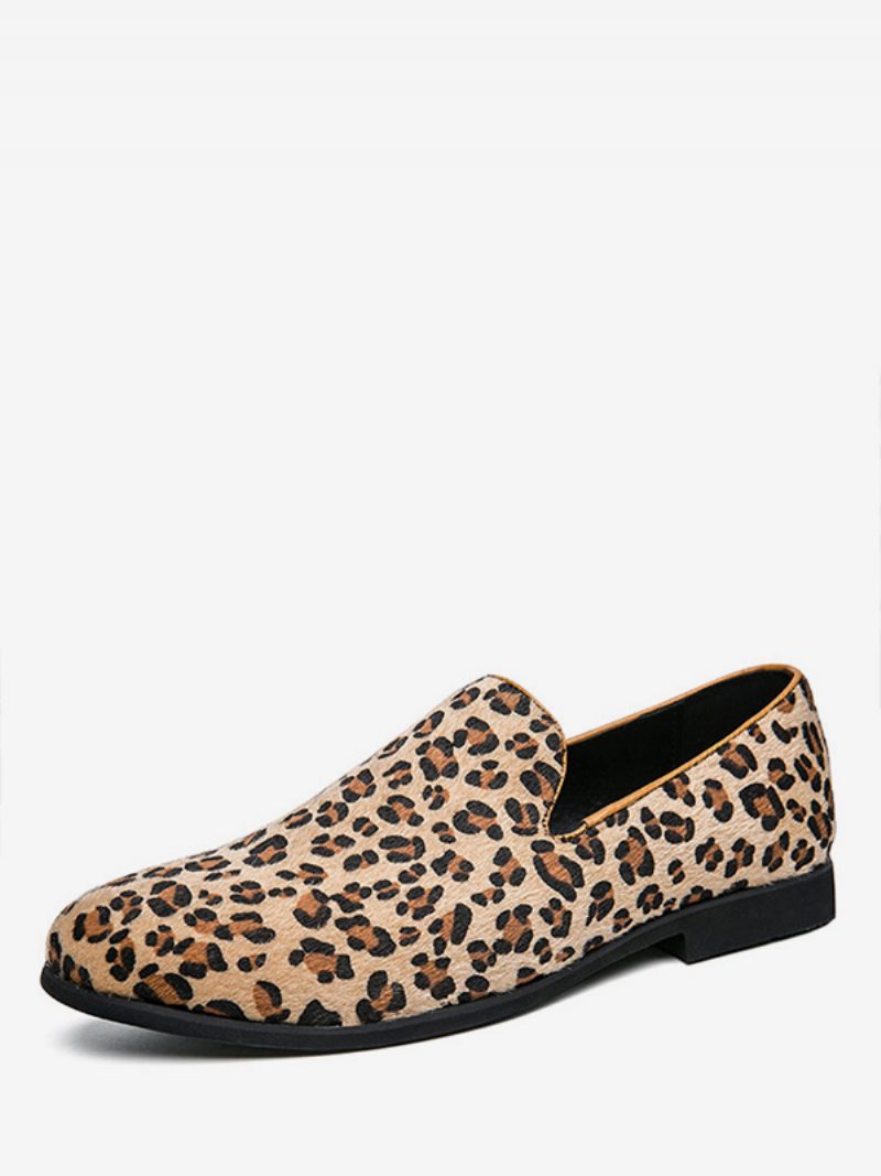 Herren-slipper Mit Leopardenmuster