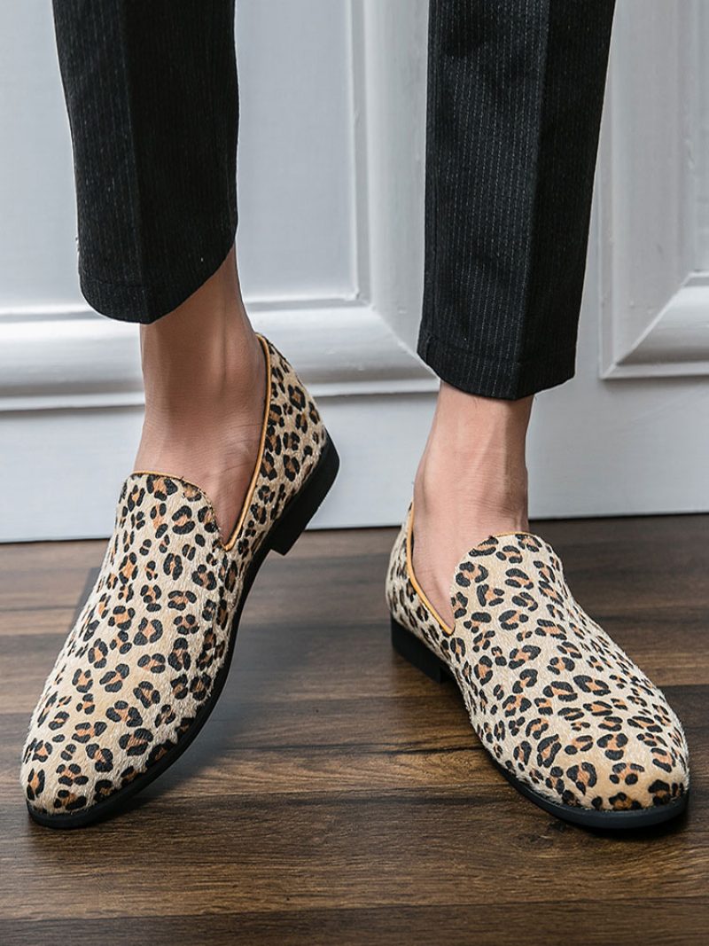 Herren-slipper Mit Leopardenmuster - Leopard