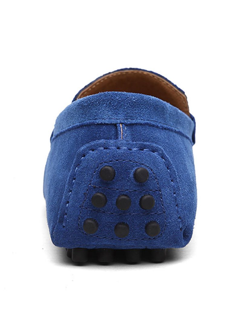 Herren-slipper-mokassin-slipper Aus Wildleder Für Herren - Blau