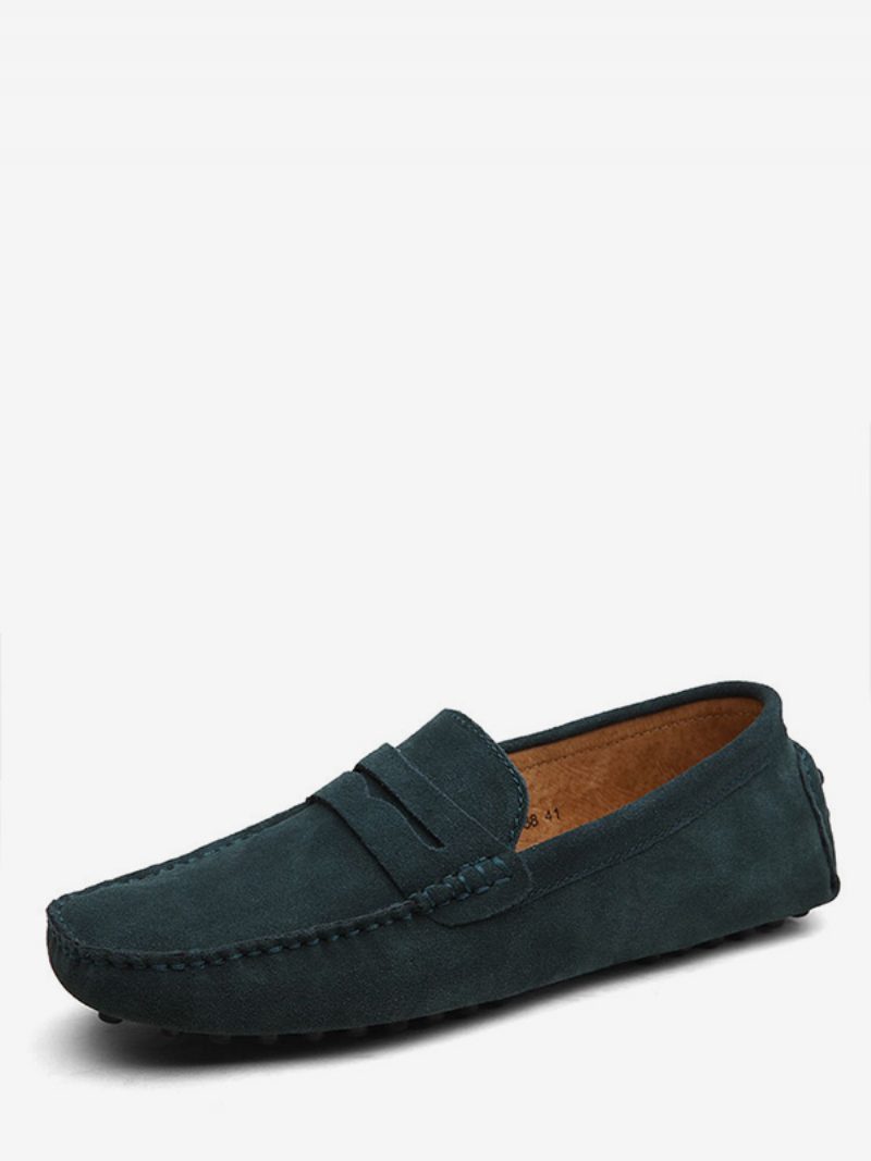 Herren-slipper-mokassin-slipper Aus Wildleder Für Herren - Schwarz