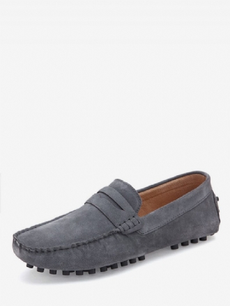 Herren-slipper-schuhe Mit Monk-riemen Und Runder Zehenpartie Aus Wildleder