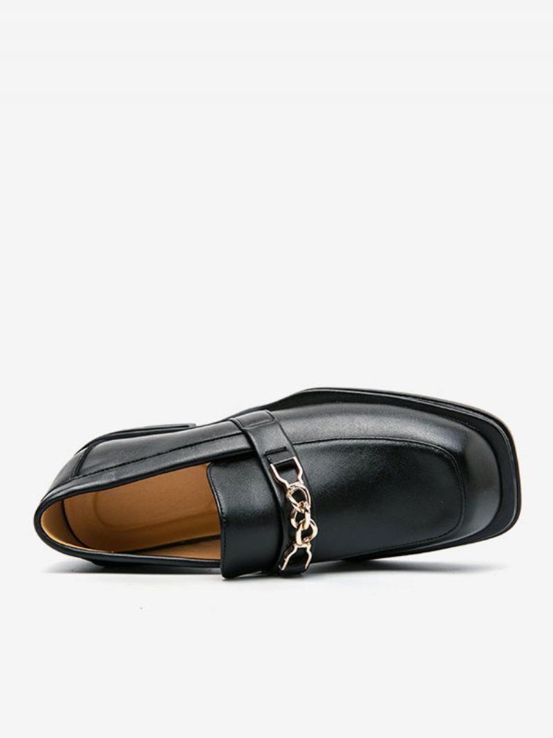 Loafer-schuhe Für Herren Pu-leder Metalldetails Zum Hineinschlüpfen - Schwarz