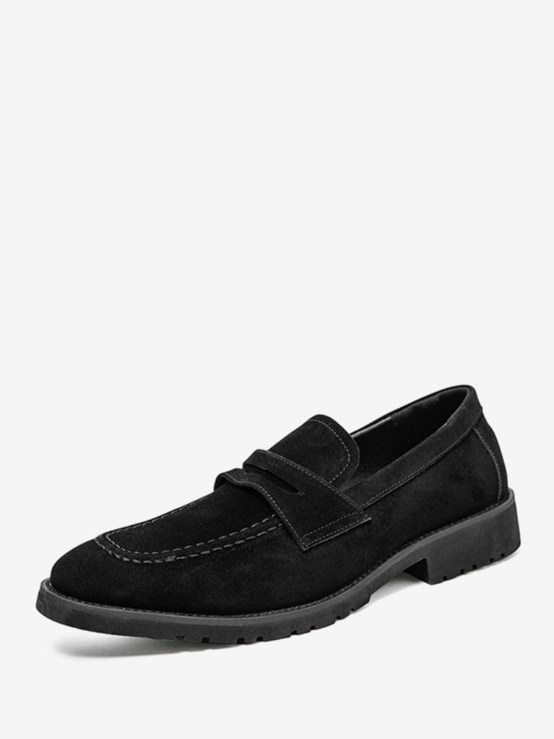 Loafer-schuhe Für Herren Pu-leder Monk-riemen Slip-on-schuhe Abschlussball Und Party - Schwarz