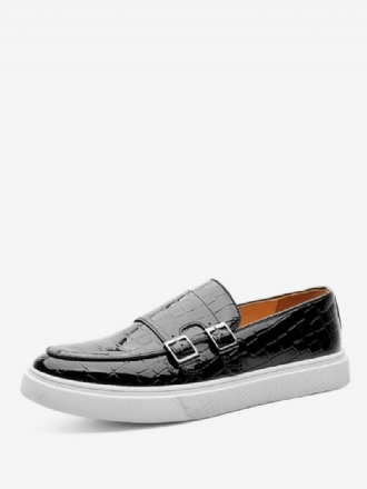 Loafer-schuhe Für Herren Pu-lederriemen Monk-schuhe