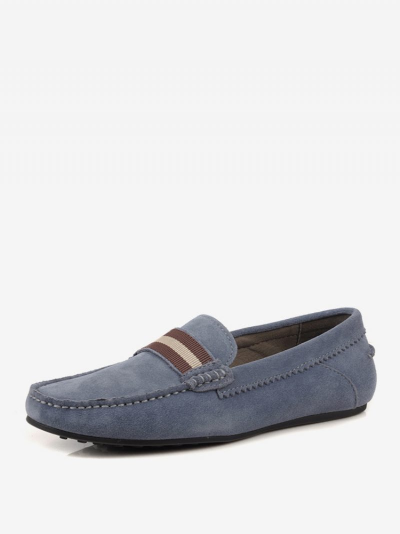 Loafer-slip-on-schuhe Aus Rindsleder Für Herren - Grau