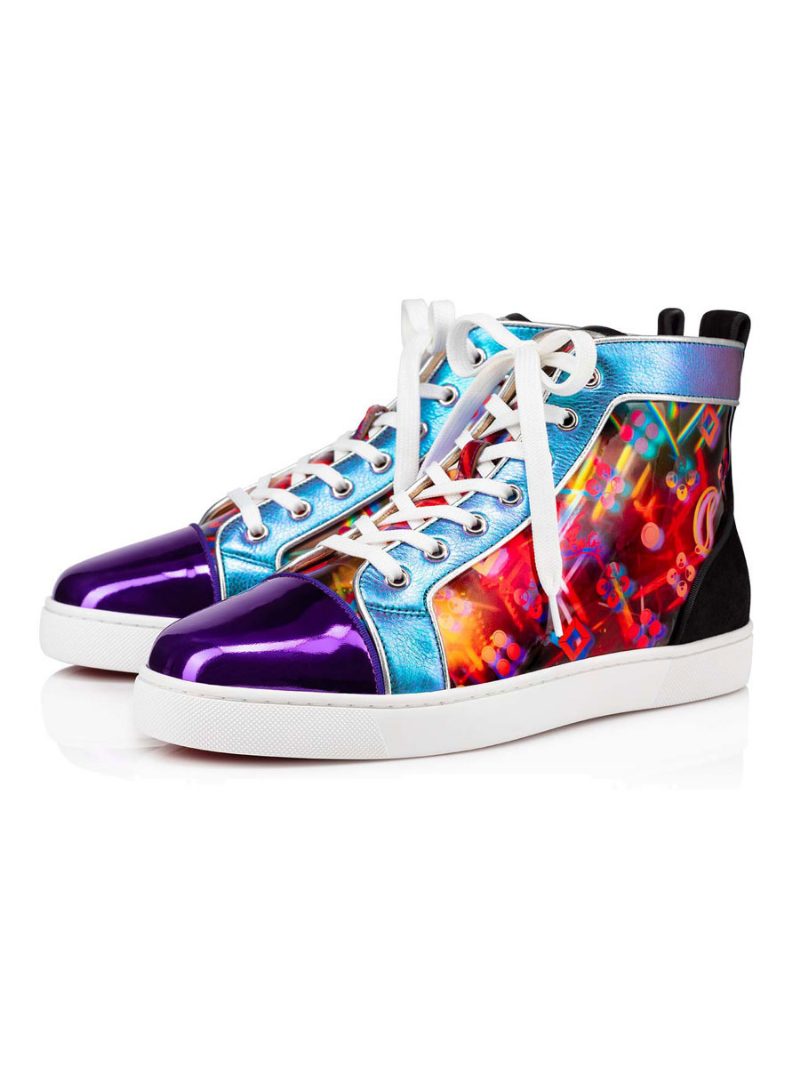 Herren Laser Art High Top Sneakers Für Abschlussball Und Party