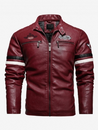 Herren Jacken & Mäntel Herrenjacke Herrenjacken Lässige Streifen Rot Cool