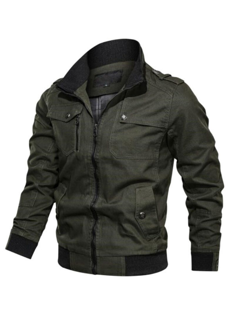 Herrenjacke Mit Reißverschluss Polyester Smart - Grün