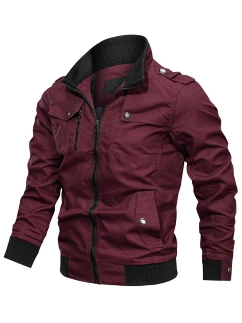 Herrenjacke Mit Reißverschluss Polyester Smart - Burgund