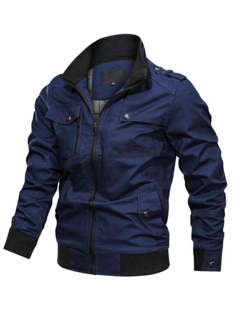 Herrenjacke Mit Reißverschluss Polyester Smart - Blau