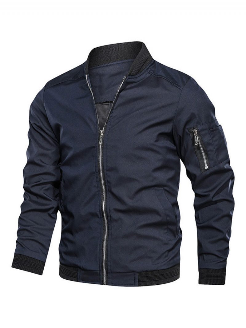 Herrenjacken Und -mäntel Herrenjacke Casual Dark Navy Erstaunlich