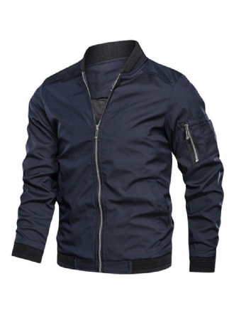 Herrenjacken Und -mäntel Herrenjacke Casual Dark Navy Erstaunlich