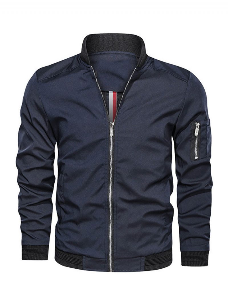 Herrenjacken Und -mäntel Herrenjacke Casual Dark Navy Erstaunlich - Dunkles Marineblau