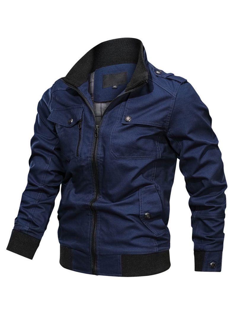 Herrenjacken Und -mäntel Herrenjacke Schickes Burgunderrot Modern - Blau