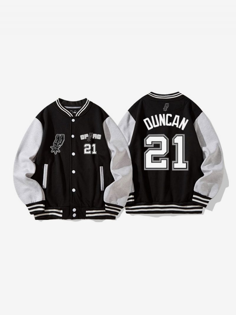 San Antonio Spurs Nummer 21 Duncan Button-down-jacke Für Herren