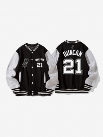 San Antonio Spurs Nummer 21 Duncan Button-down-jacke Für Herren