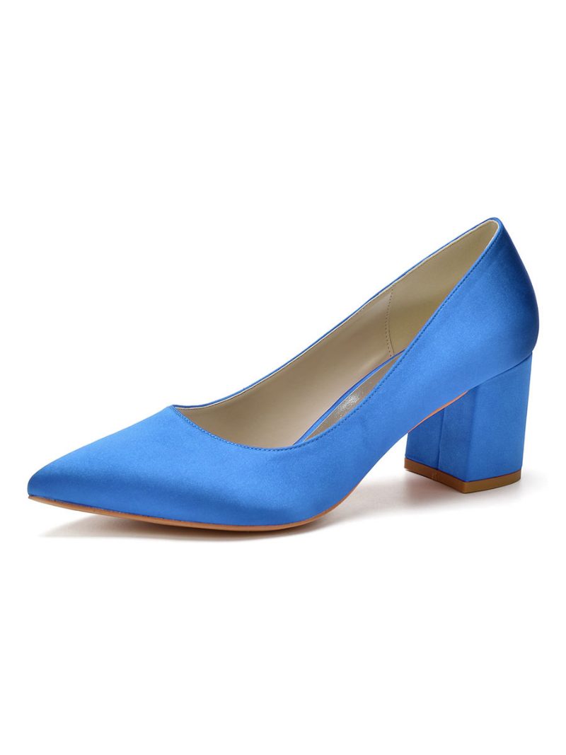 Damen-brautpumps Mit Niedrigem Absatz - Blau