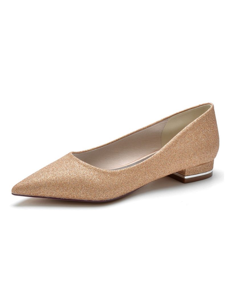 Damen-brautschuhe Mit Glitzer - Champagner