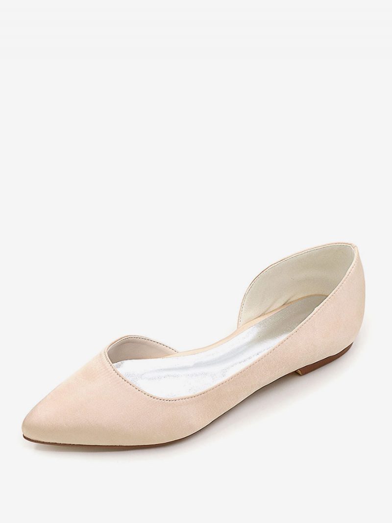 Flache Dorsay-brautschuhe Für Damen - Champagner