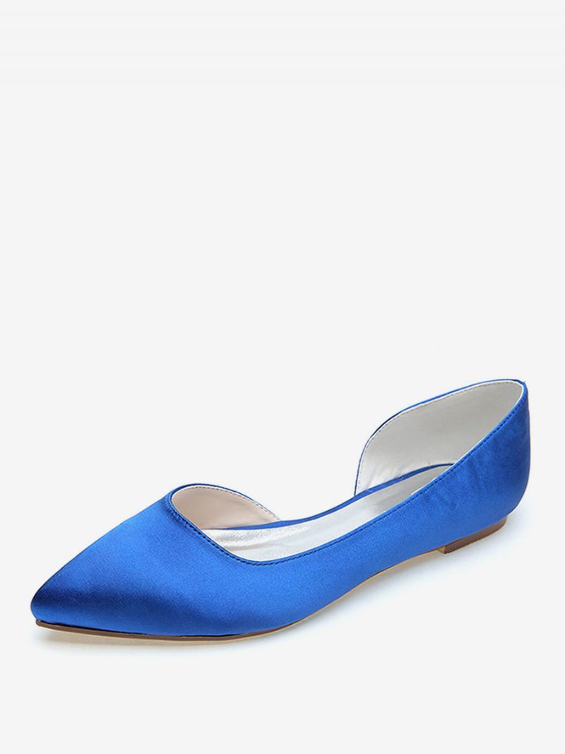 Flache Dorsay-brautschuhe Für Damen - Blau