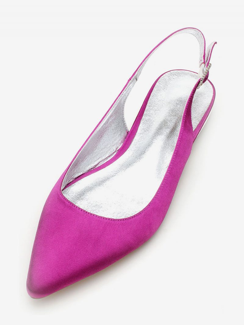 Flache Slingback-hochzeitsschuhe Für Damen - Lila