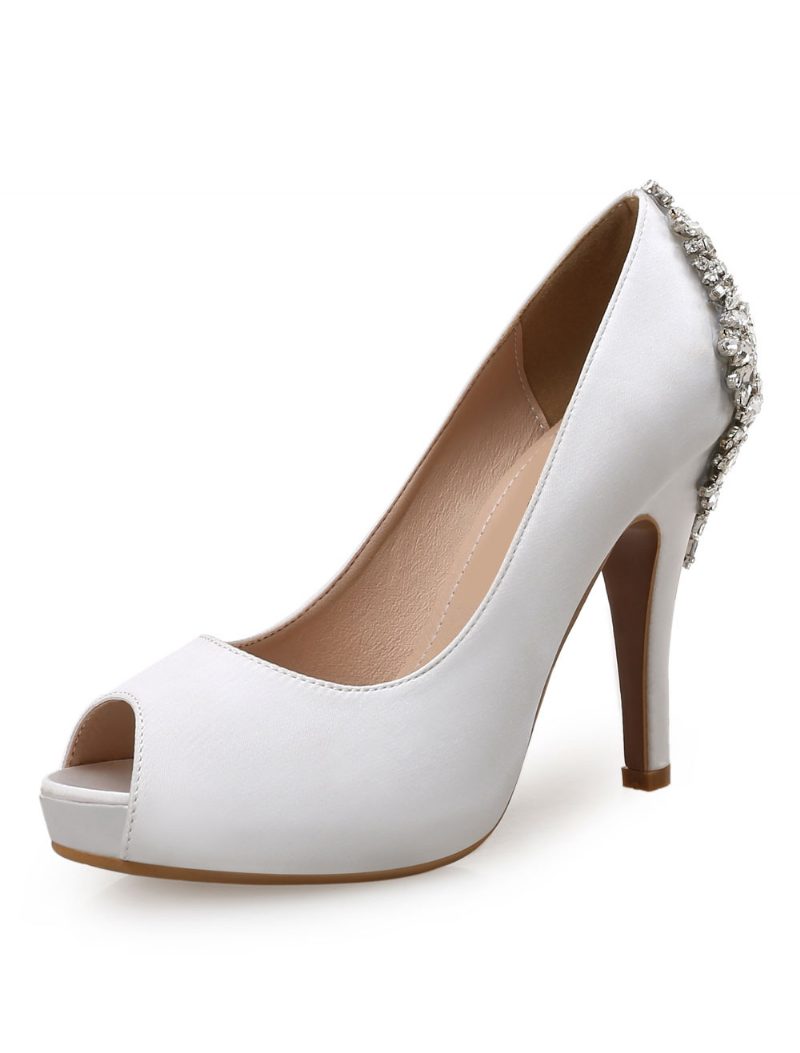 Peep-toe-brautpumps Für Damen