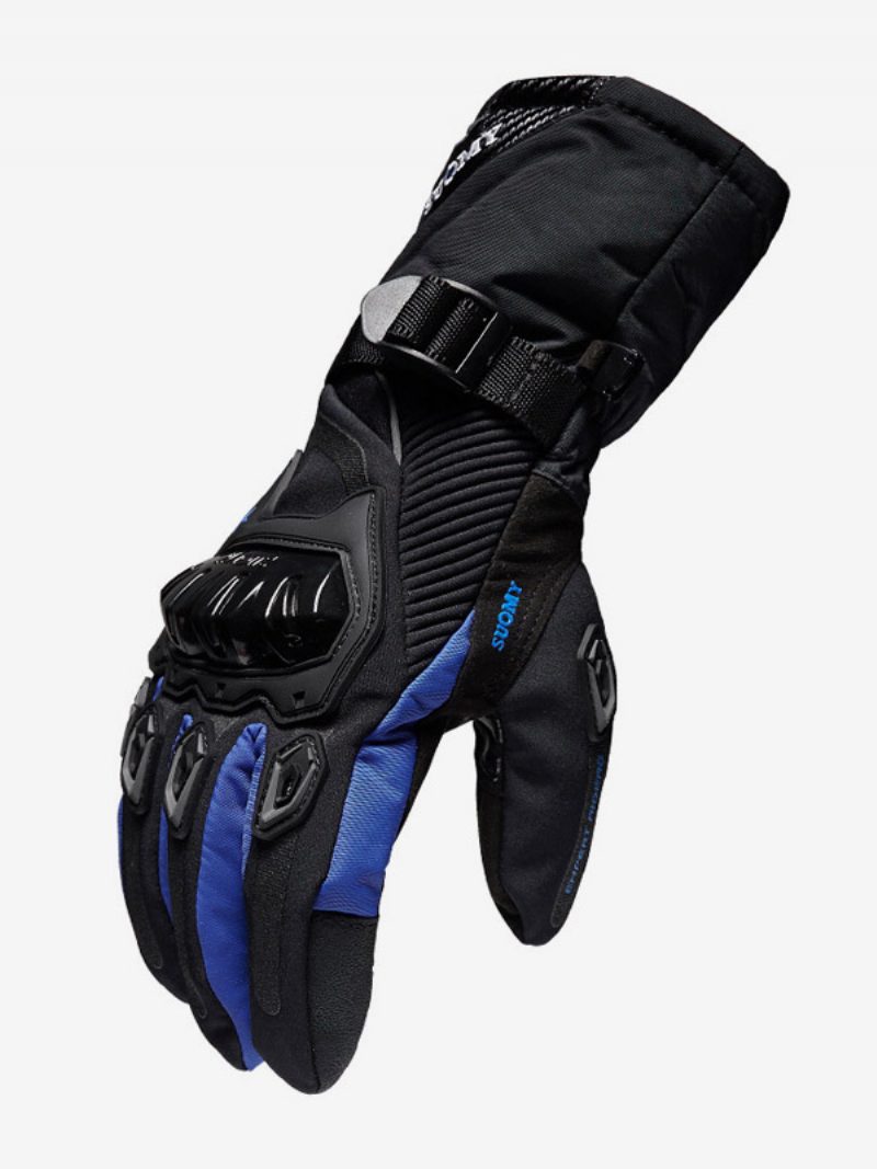 Handschuhe Aus Polyester-baumwoll-mischgewebe Für Herren Rennsport Radfahren Klettern Wandern - Blau