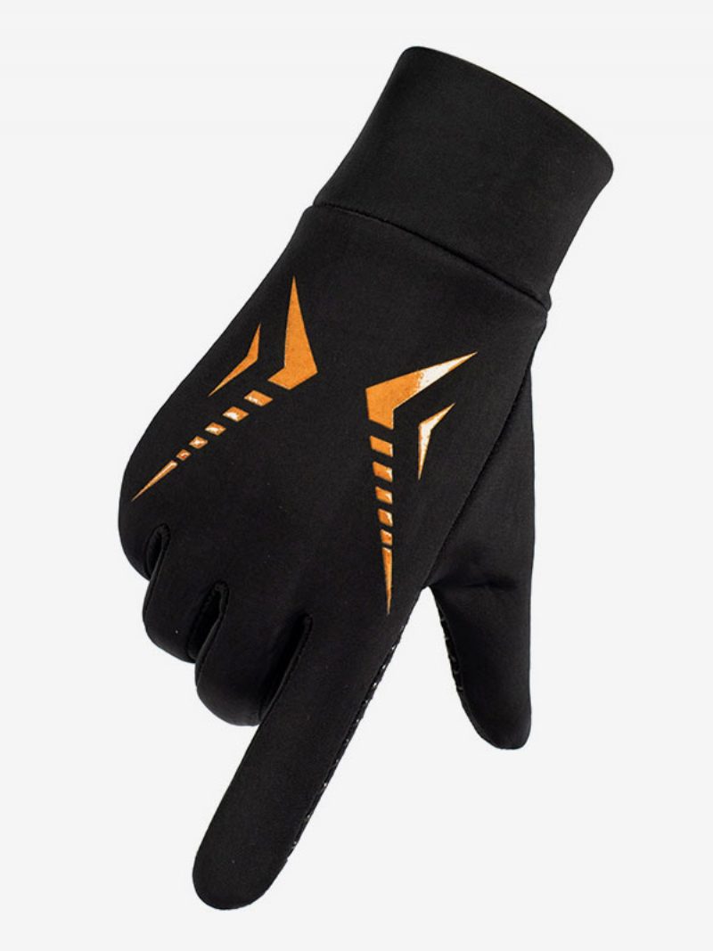 Handschuhe Für Herren Aus Sportlichem Polyester - Orange