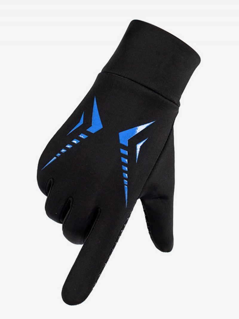 Handschuhe Für Herren Aus Sportlichem Polyester - Blau