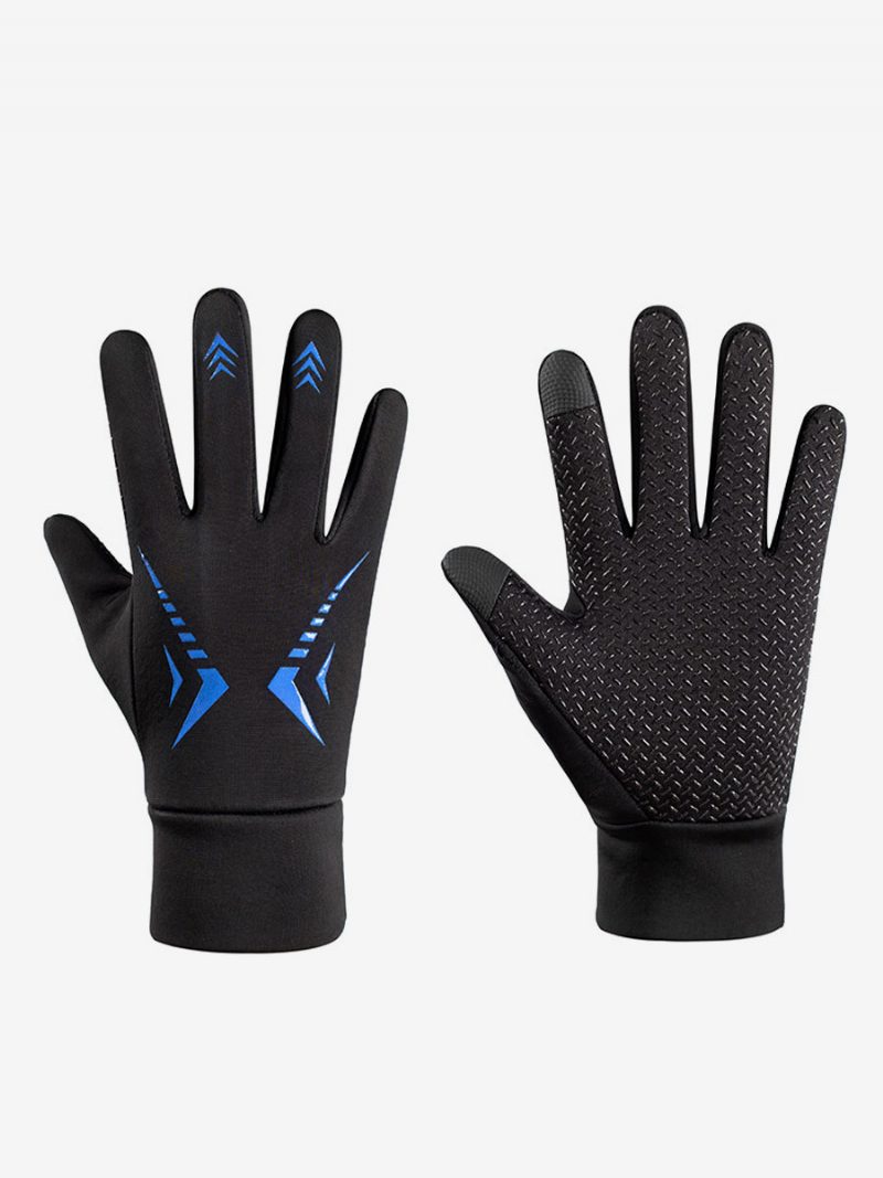 Handschuhe Für Herren Aus Sportlichem Polyester - Blau