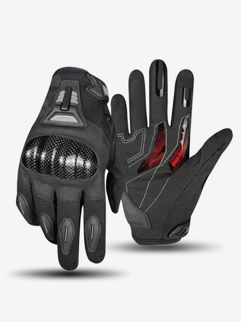 Motorrad-reithandschuhe Rutschfest Wasserdicht Verschleißfest Rennrad Klettern Wandern Handschuhe Touchscreen-handschuhe - Schwarz