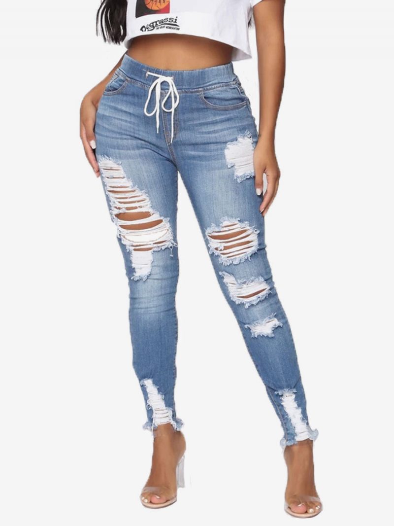 Damen-jeans Lässige Baumwollhose