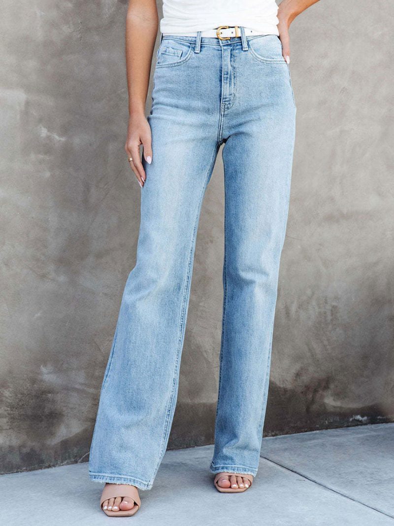 Jeans Für Damen Lässige Denim-hose