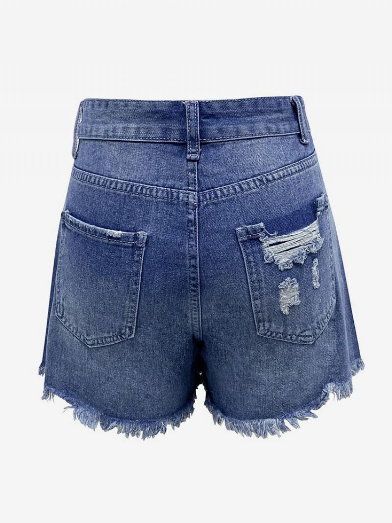 Damen-shorts Aus Schickem Polyester - Helles Himmelblau