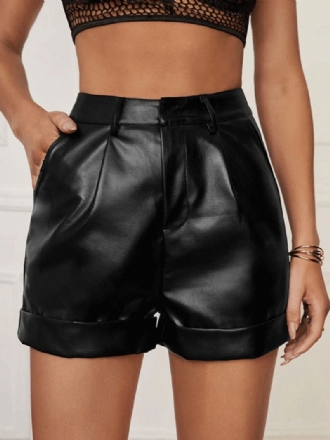 Damen-shorts Klassische Pu-shorts