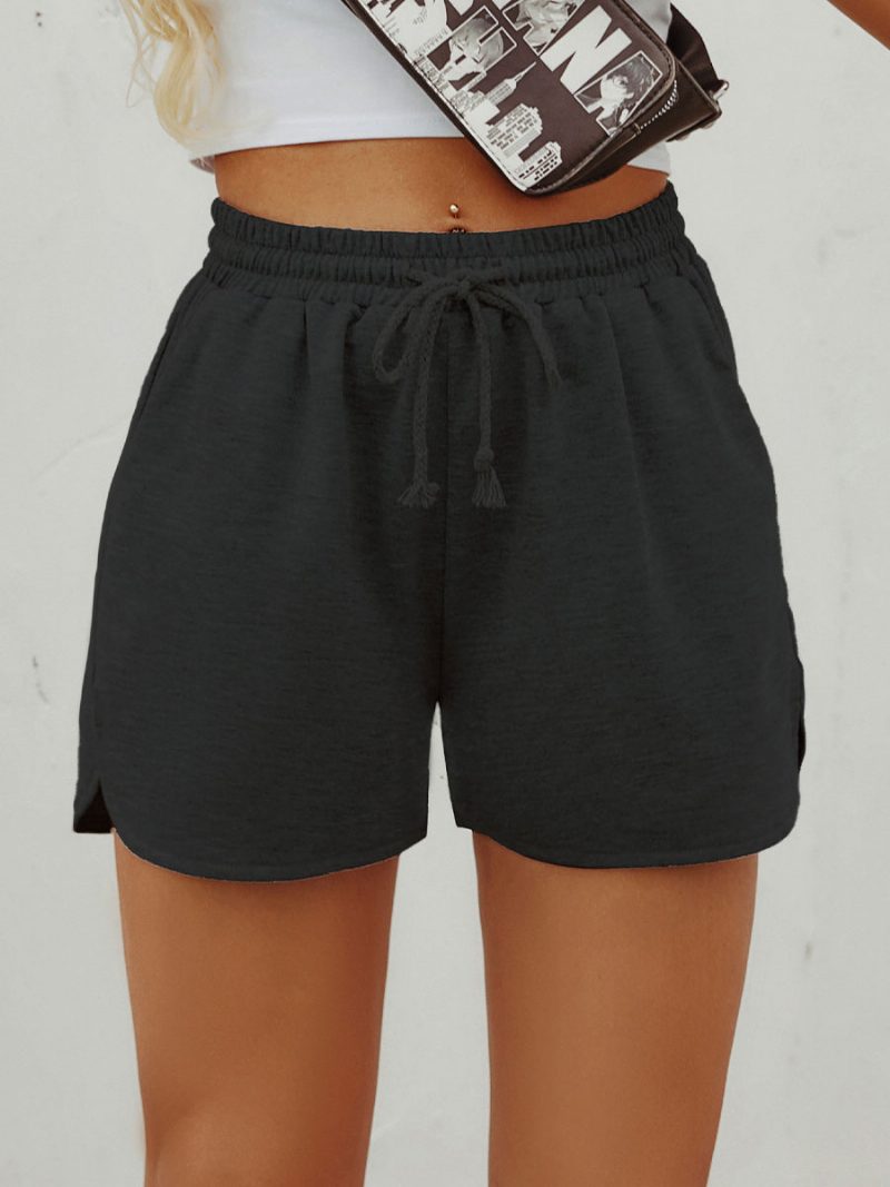 Shorts Für Sportliche Damen-unterteile - Schwarz