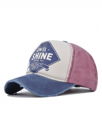 Männer Cap Casual Words Print Polyester Marineblaue Hüte