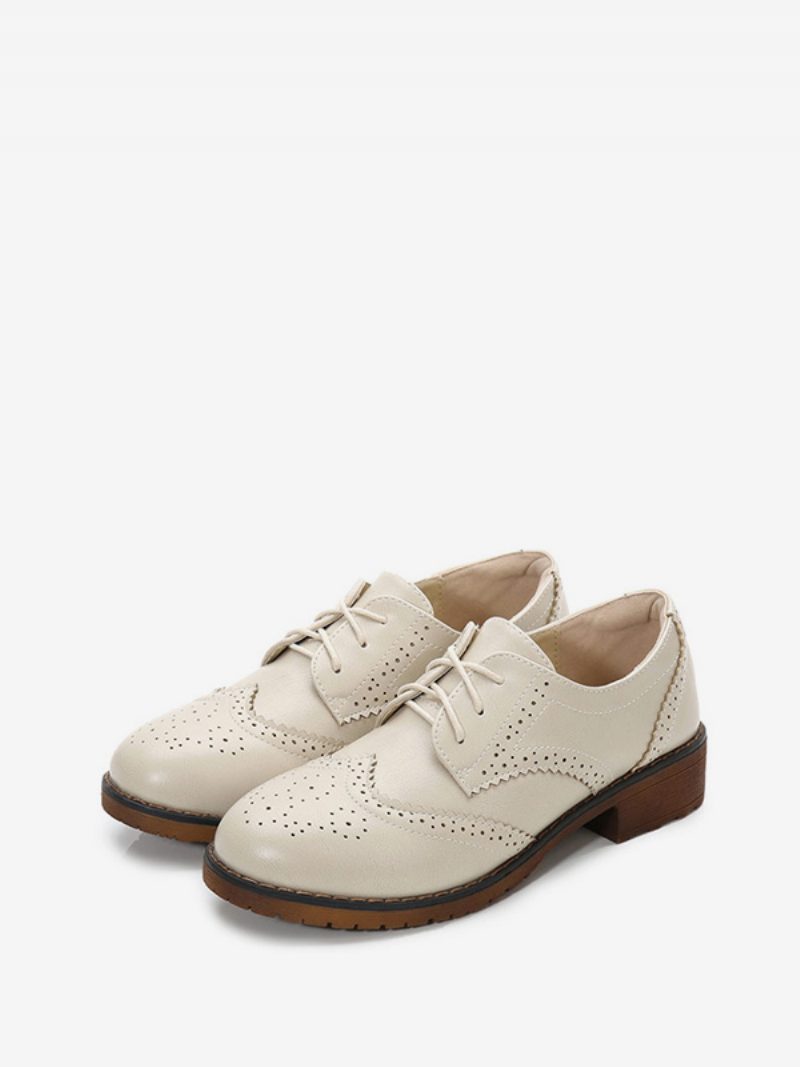 Brogue Wingtips-oxfords Für Damen Zum Schnüren