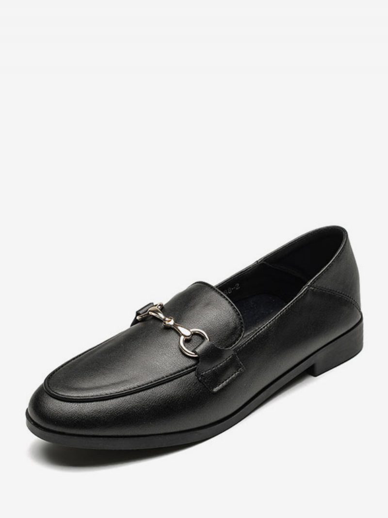 Damen-loafer Aus Pu-leder Mit Klobigem Absatz