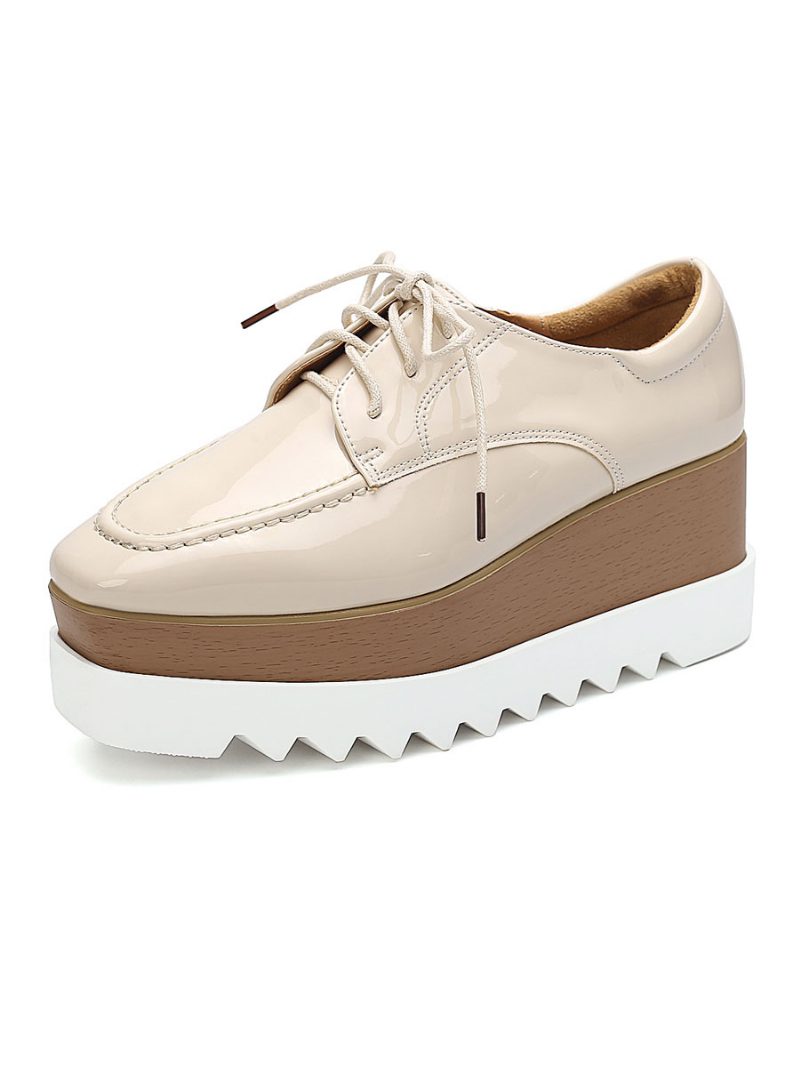 Flatform-schnür-oxfords Für Damen