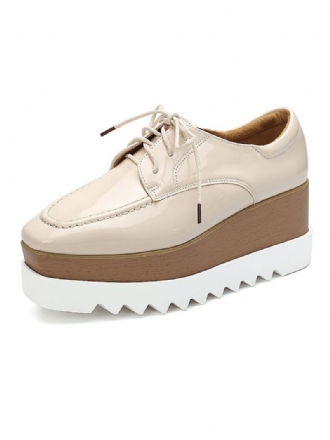 Flatform-schnür-oxfords Für Damen