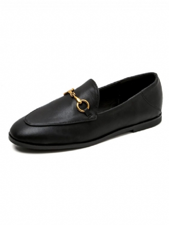 Lässige Slip-on-loafer Für Damen Schwarz