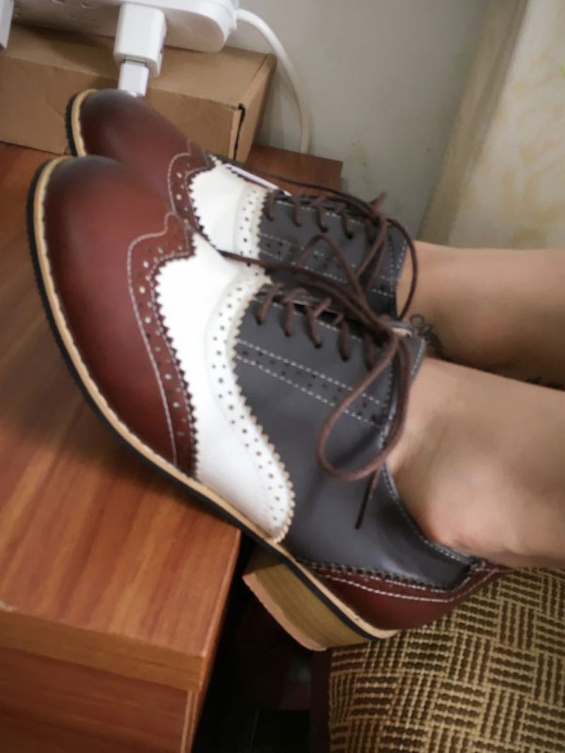 Wingtips-oxfords Für Damen Mit Absatz