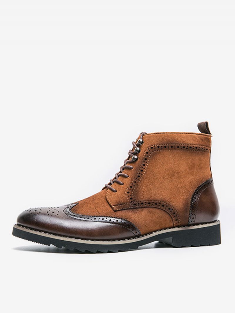 Herren-kleiderschuhe Moderne Runde Zehenriemen Verstellbare Oxford-schuhe Aus Pu-leder - Kaffeebraun