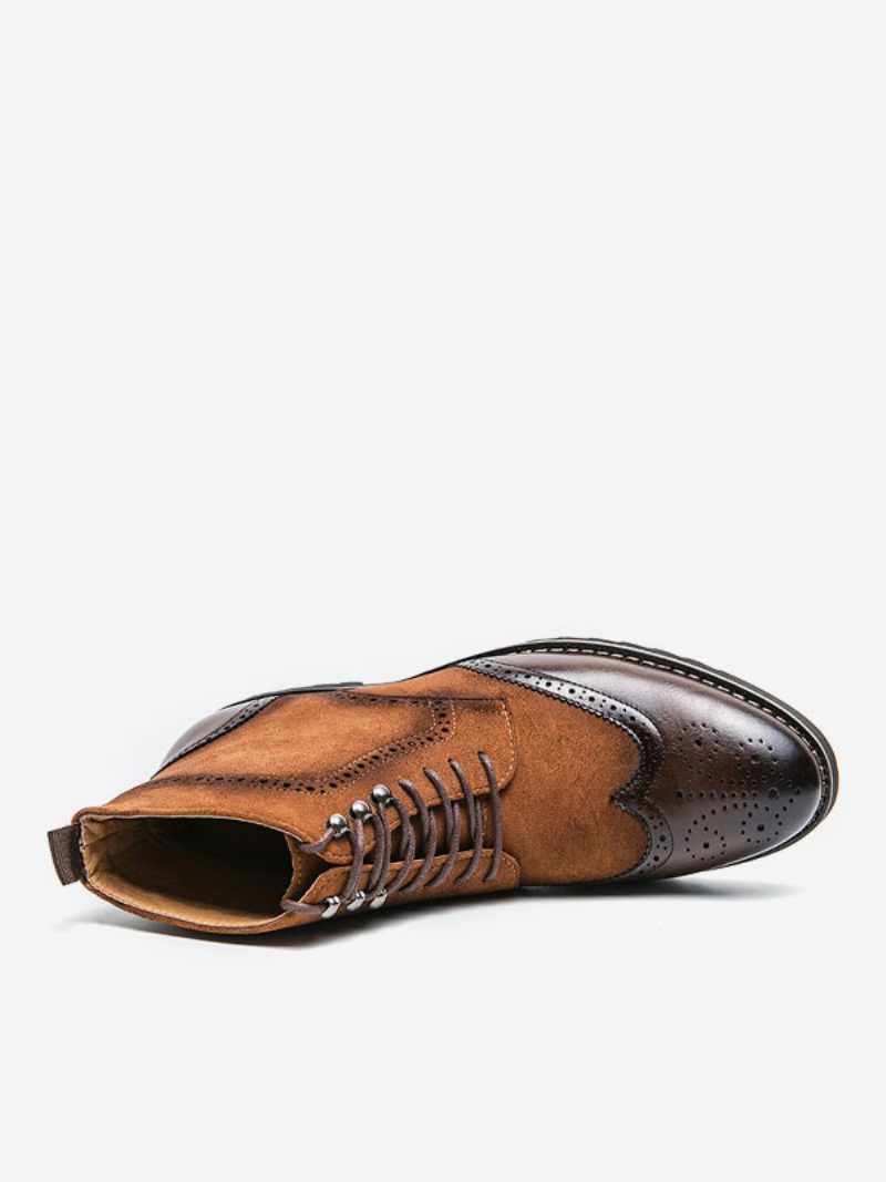 Herren-kleiderschuhe Moderne Runde Zehenriemen Verstellbare Oxford-schuhe Aus Pu-leder - Kaffeebraun