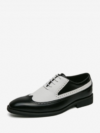 Herren-kleiderschuhe Runder Zehenriemen Verstellbar Pu-leder Oxford Abschlussball Party Hochzeit Bräutigam